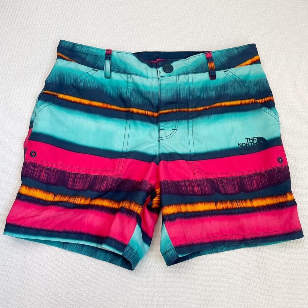 North Face Striped Board Shorts